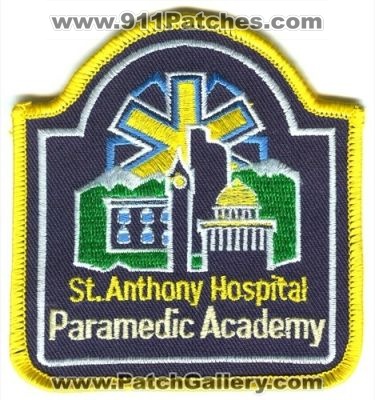 Saint Anthony Hospital Paramedic Academy Patch (Colorado)
[b]Scan From: Our Collection[/b]
Keywords: st ems