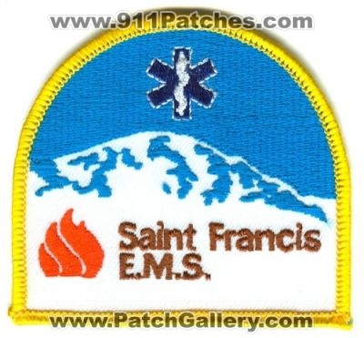 Saint Francis E.M.S. Patch (Colorado)
[b]Scan From: Our Collection[/b]
Keywords: st ems