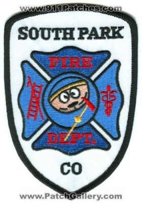 South Park Fire Department Patch (Colorado)
[b]Scan From: Our Collection[/b]
Keywords: dept.