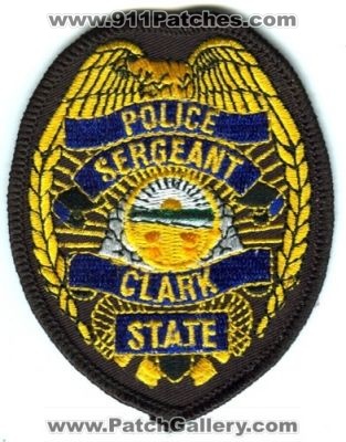 Clark State Police Sergeant (Ohio)
Scan By: PatchGallery.com
