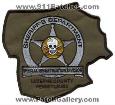 Luzerne County Sheriff's Special Investigation Division (Pennsylvania)
Scan By: PatchGallery.com
Keywords: sheriffs department