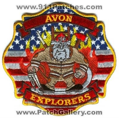 Avon Fire Explorers Patch (Indiana)
[b]Scan From: Our Collection[/b]
