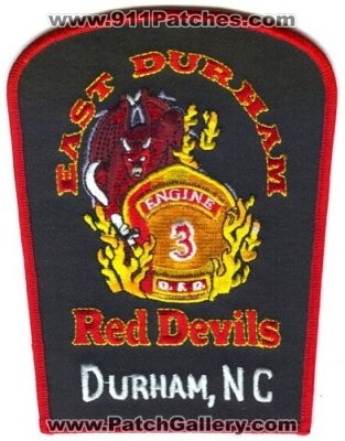 Durham Fire Department Engine 3 Patch (North Carolina)
Scan By: PatchGallery.com
Keywords: east dept. d.f.d. dfd red devils nc company co. station