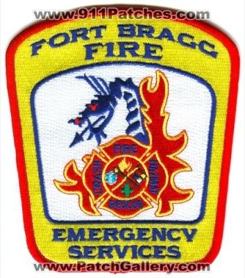 Fort Bragg Fire Department Emergency Services US Army Military Patch (North Carolina)
Scan By: PatchGallery.com
Keywords: ft. dept. crash rescue cfr arff aircraft airport firefighter firefighting hazmat haz-mat