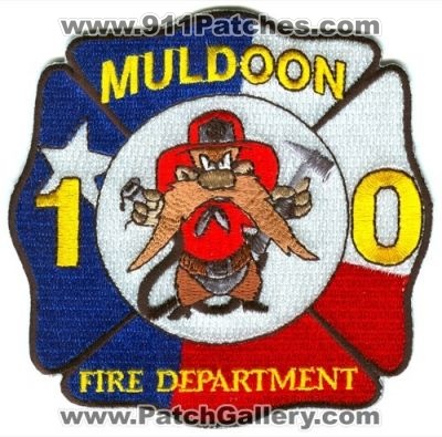Muldoon Fire Department (Texas)
Scan By: PatchGallery.com
Keywords: dept. 10