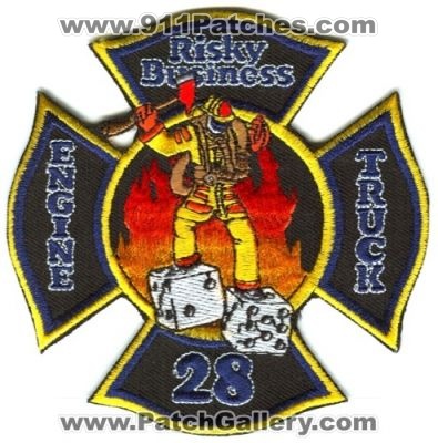 Nashville Fire Department Engine 28 Truck 28 Patch (Tennessee)
[b]Scan From: Our Collection[/b]
Keywords: risky business
