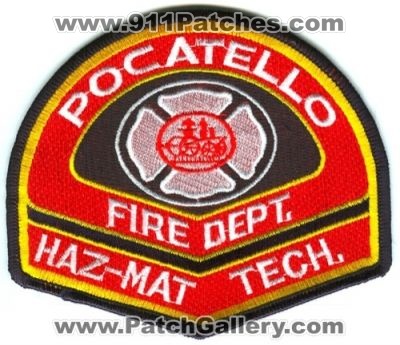 Pocatello Fire Department Haz-Mat Technician Patch (Idaho)
Scan By: PatchGallery.com
Keywords: dept. hazmat tech.