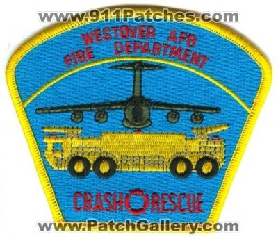 Westover Air Force Base Fire Department Crash Rescue (Massachusetts)
Scan By: PatchGallery.com
Keywords: afb dept. cfr arff aircraft airport firefighter firefighting