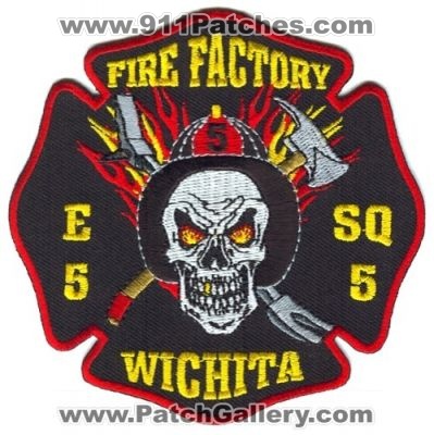 Wichita Fire Department Engine 5 Squad 5 (Kansas)
Scan By: PatchGallery.com
Keywords: dept. company station factory e5 sq5