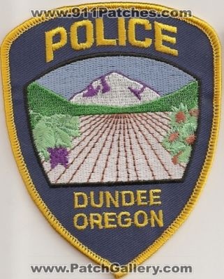 Dundee Police (Oregon)
Thanks to Police-Patches-Collector.com for this scan.
