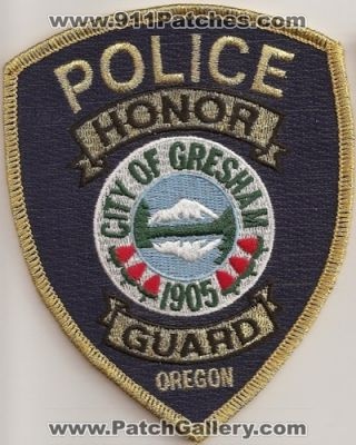 Gresham Police Honor Guard (Oregon)
Thanks to Police-Patches-Collector.com for this scan.
Keywords: city of