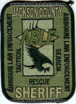 Jackson County Sheriff Airborne Law Enforcement Tactical Rescue Search (Oregon)
Thanks to Police-Patches-Collector.com for this scan.
Keywords: able