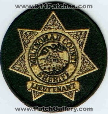 Multnomah County Sheriff Lieutenant (Oregon)
Thanks to Police-Patches-Collector.com for this scan.
