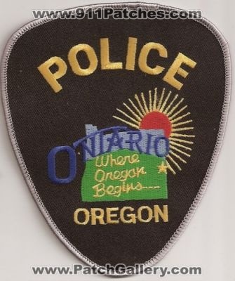 Ontario Police (Oregon)
Thanks to Police-Patches-Collector.com for this scan.
