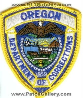 Oregon Department of Correction (Oregon)
Thanks to Police-Patches-Collector.com for this scan.
Keywords: doc