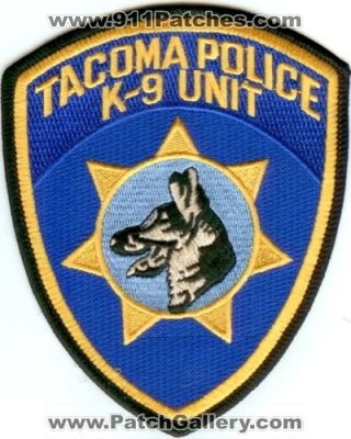 Tacoma Police K-9 Unit (Washington)
Thanks to Police-Patches-Collector.com for this scan.
Keywords: k9