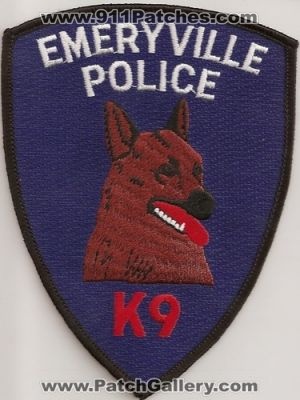 Emeryville Police K-9 (California)
Thanks to Police-Patches-Collector.com for this scan.
Keywords: k9