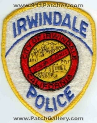 Irwindale Police (California)
Thanks to Police-Patches-Collector.com for this scan.
Keywords: city of