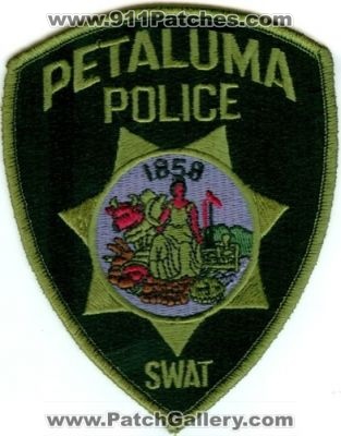 Petaluma Police SWAT (California)
Thanks to Police-Patches-Collector.com for this scan.
