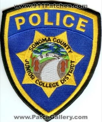 Sonoma County Junior College District Police (California)
Thanks to Police-Patches-Collector.com for this scan.
