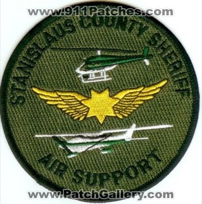 Stanislaus County Sheriff Air Support (California)
Thanks to Police-Patches-Collector.com for this scan.
Keywords: helicopter plane
