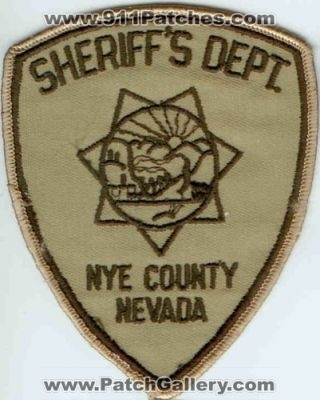 Nye County Sheriff's Department (Nevada)
Thanks to Police-Patches-Collector.com for this scan.
Keywords: sheriffs dept