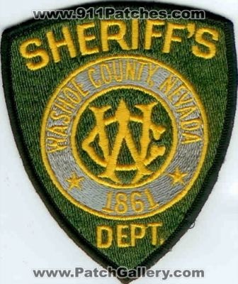Washoe County Sheriff's Department (Nevada)
Thanks to Police-Patches-Collector.com for this scan.
Keywords: sheriffs dept