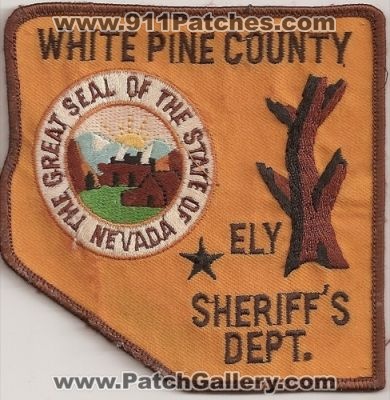 White Pine County Sheriff's Department (Nevada)
Thanks to Police-Patches-Collector.com for this scan.
Keywords: sheriffs dept