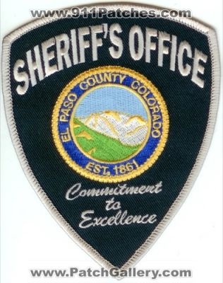 El Paso County Sheriff's Office (Colorado)
Thanks to Police-Patches-Collector.com for this scan.
Keywords: sheriffs