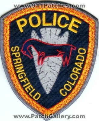 Springfield Police (Colorado)
Thanks to Police-Patches-Collector.com for this scan.
