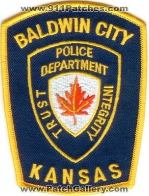Baldwin City Police Department (Kansas)
Thanks to Police-Patches-Collector.com for this scan.
