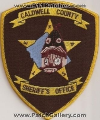 Caldwell County Sheriff's Office (Texas)
Thanks to Police-Patches-Collector.com for this scan.
Keywords: sheriffs