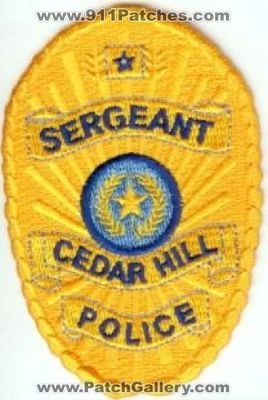 Cedar Hill Police Sergeant (Texas)
Thanks to Police-Patches-Collector.com for this scan.
