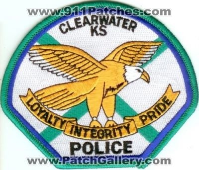 Clearwater Police (Kansas)
Thanks to Police-Patches-Collector.com for this scan.
