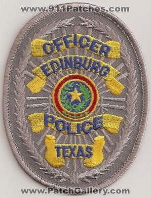 Edinburg Police Officer (Texas)
Thanks to Police-Patches-Collector.com for this scan.
