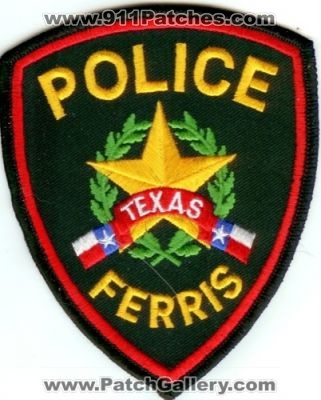 Ferris Police (Texas)
Thanks to Police-Patches-Collector.com for this scan.
