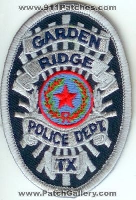 Garden Ridge Police Department (Texas)
Thanks to Police-Patches-Collector.com for this scan.
Keywords: dept