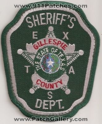 Gillespie County Sheriff's Department (Texas)
Thanks to Police-Patches-Collector.com for this scan.
Keywords: sheriffs dept
