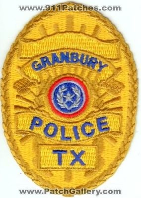 Granbury Police (Texas)
Thanks to Police-Patches-Collector.com for this scan.
