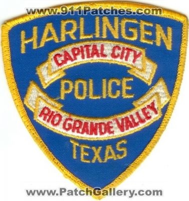Harlingen Police (Texas)
Thanks to Police-Patches-Collector.com for this scan.

