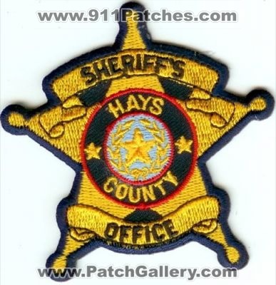 Hays County Sheriff's Office (Texas)
Thanks to Police-Patches-Collector.com for this scan.
Keywords: sheriffs