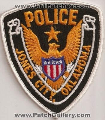 Jones City Police (Oklahoma)
Thanks to Police-Patches-Collector.com for this scan.
