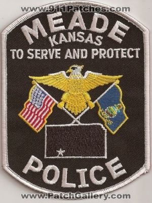 Meade Police (Kansas)
Thanks to Police-Patches-Collector.com for this scan.
