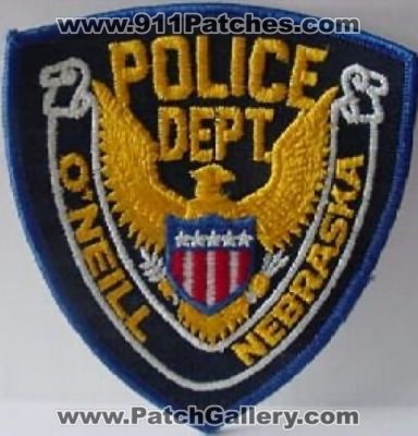 O'Neill Police Department (Nebraska)
Thanks to Police-Patches-Collector.com for this scan.
Keywords: oneill dept