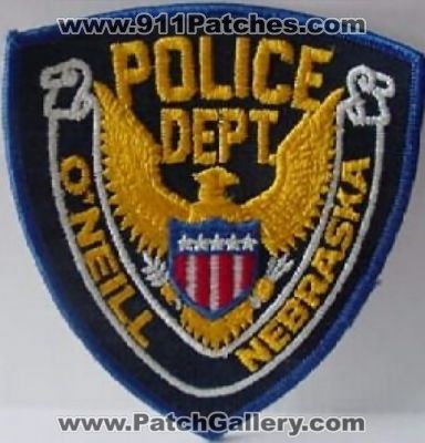 O'Neill Police Department (Nebraska)
Thanks to Police-Patches-Collector.com for this scan.
Keywords: oneill dept