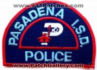 Pasadena Independent School District Police (Texas)
Thanks to Police-Patches-Collector.com for this scan.
Keywords: i.s.d. isd