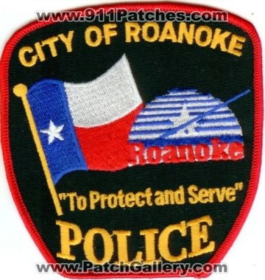 Roanoke Police (Texas)
Thanks to Police-Patches-Collector.com for this scan.
Keywords: city of
