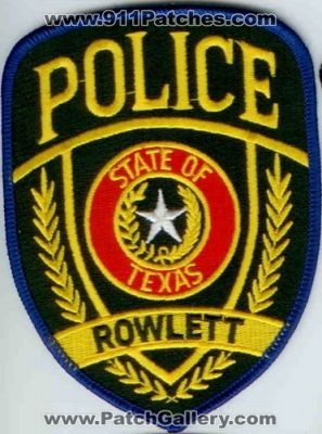 Rowlett Police (Texas)
Thanks to Police-Patches-Collector.com for this scan.
