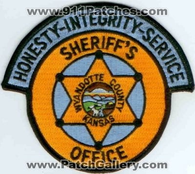 Wyandotte County Sheriff's Office (Kansas)
Thanks to Police-Patches-Collector.com for this scan.
Keywords: sheriffs