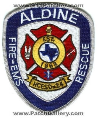 Aldine Fire EMS Rescue Department Patch (Texas)
Scan By: PatchGallery.com
Keywords: hcesd harris county emergency service district #24